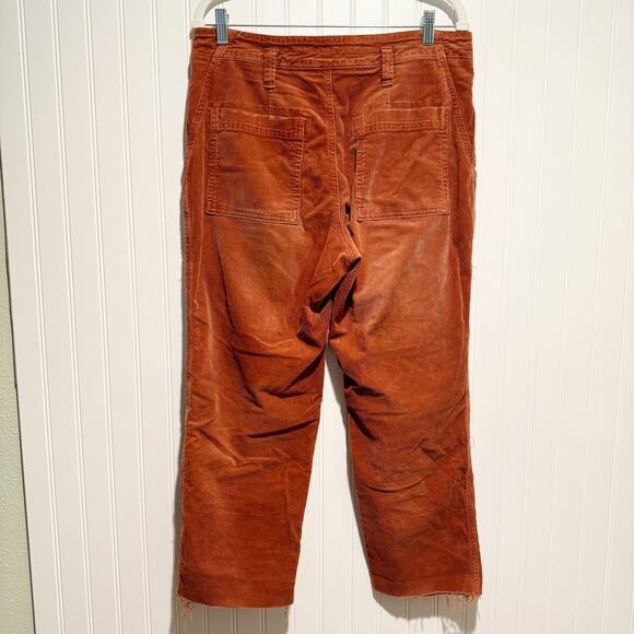 Anthropologie Pilcro The Wanderer Pants Corduroy Rust Colored Size 30 - Picture 6 of 8